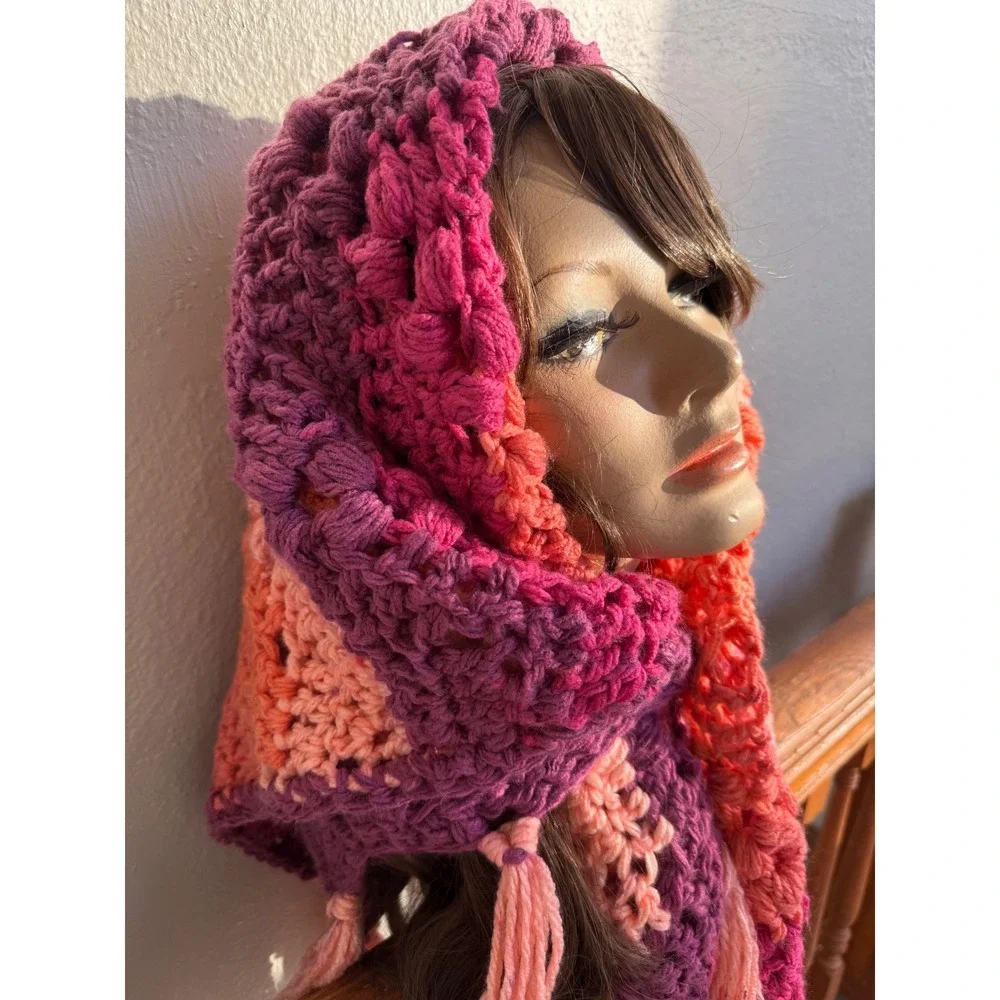 Crochet Granny‎ Blanket Scarf Shawl